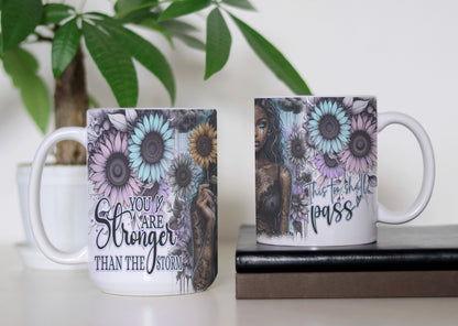 This Too Shall Pass Mug, Inspirational Coffee Cup, Motivational Gift For Her