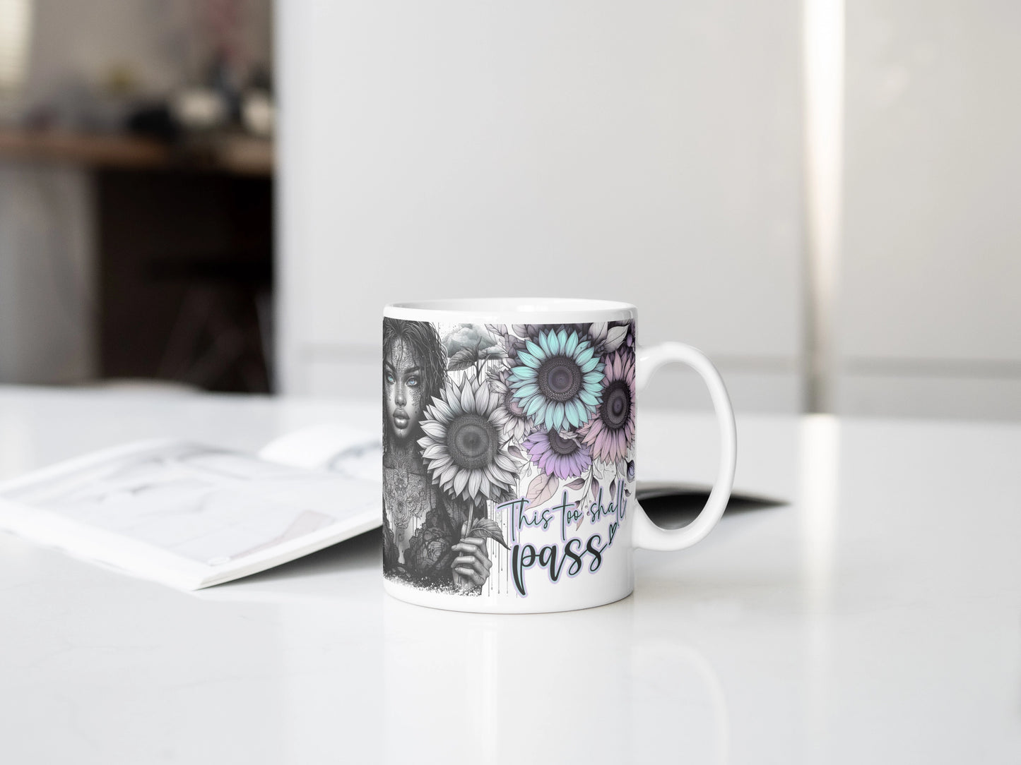 You Are Stronger Than The Storm Mug, Inspirational This Too Shall Pass Coffee Cup,  Gift For Her