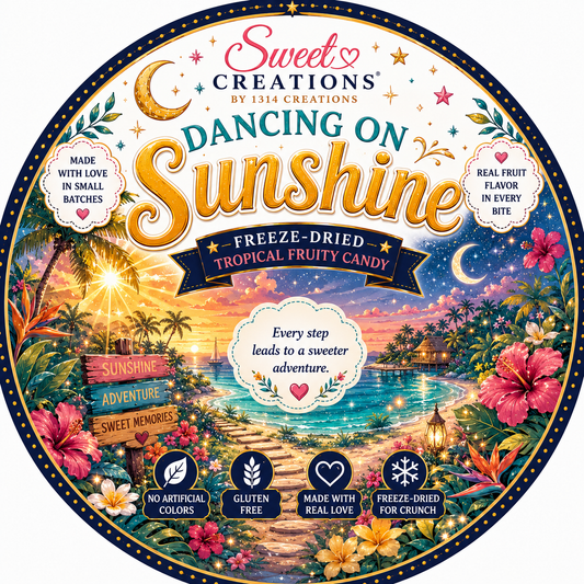 Dancing On Sunshine | Freeze-Dried Tropical Fruity Candy
