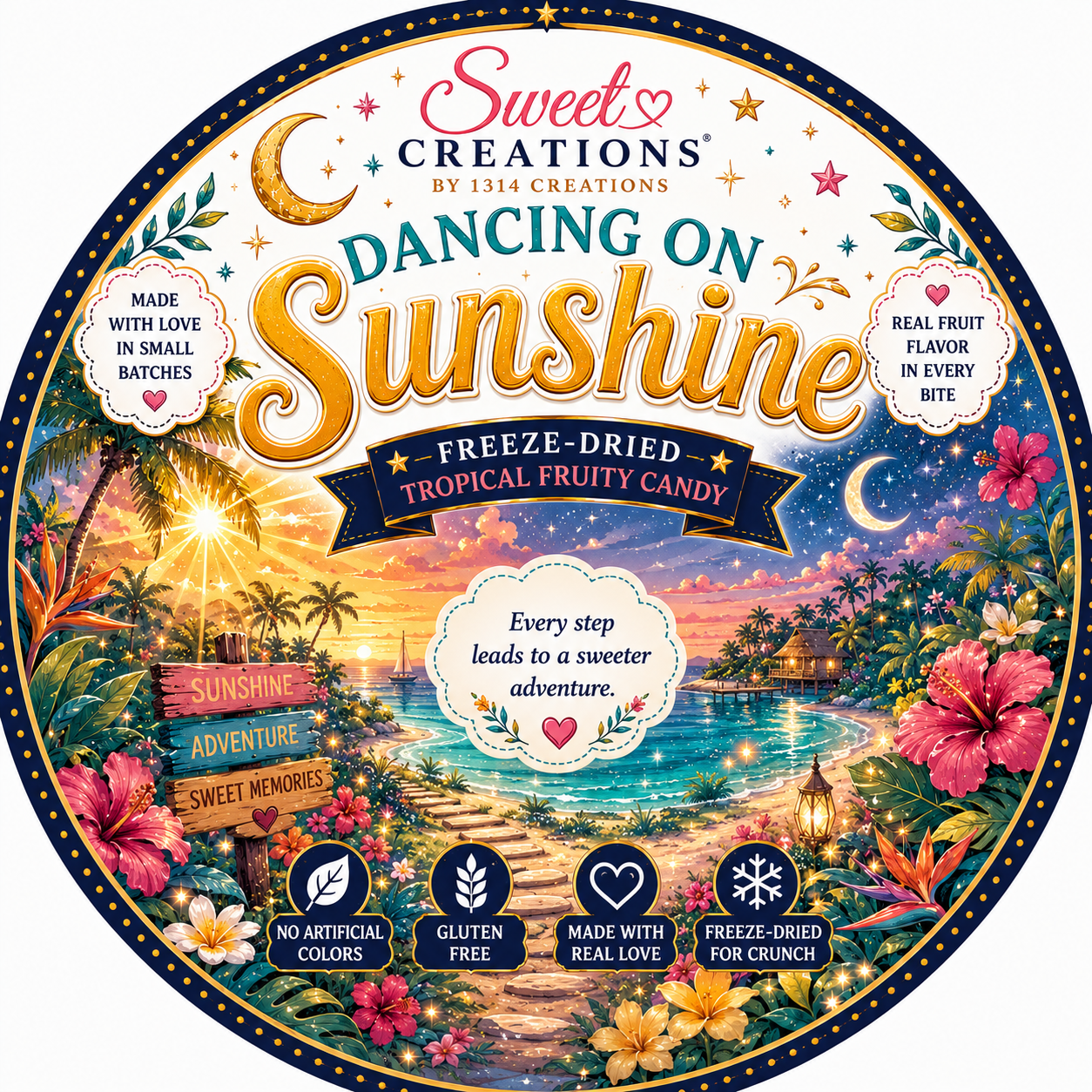 Dancing On Sunshine | Freeze Dried Tropical Fruity Candy