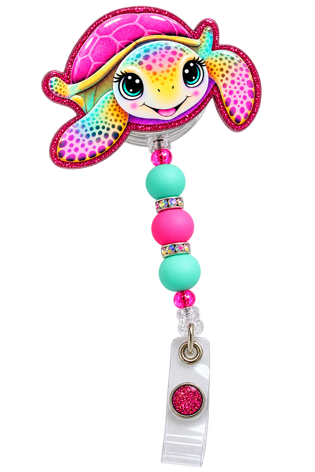 Turtley Adorable | Turtle Interchangeable Badge Reel & Topper Set