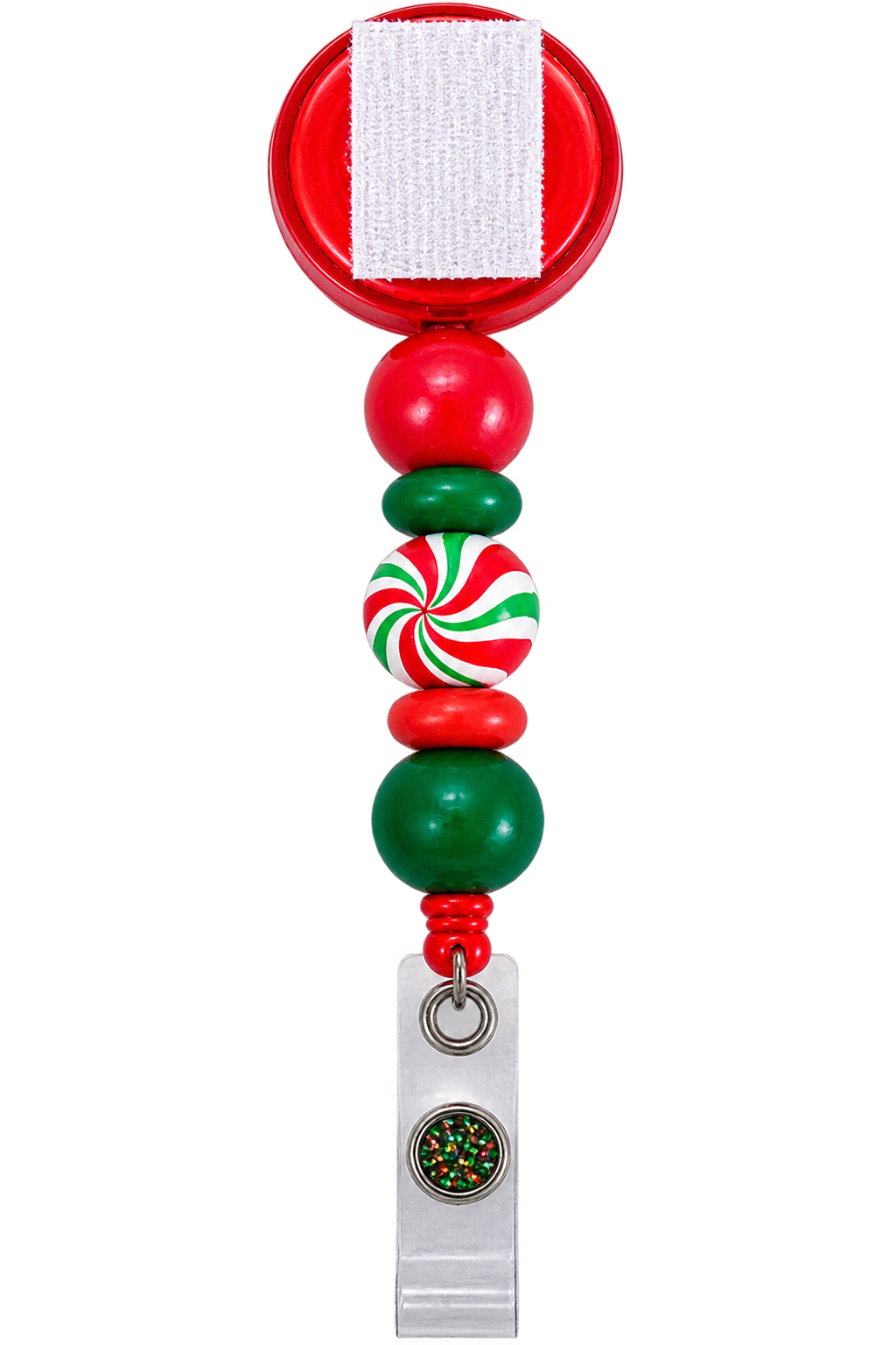 Peppermint Wishes & Unicorn Kisses | Christmas Unicorn Interchangeable Badge Reel & Topper