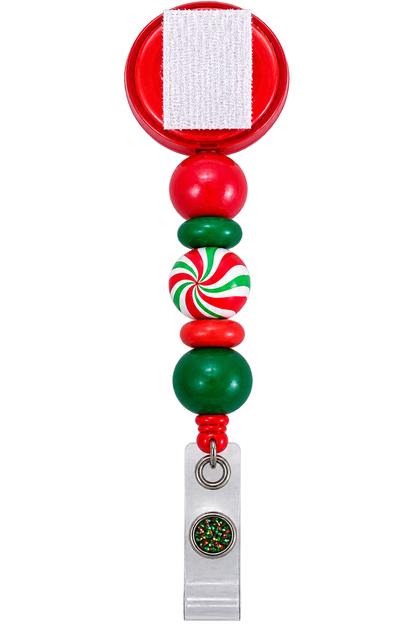 Peppermint Wishes & Unicorn Kisses | Christmas Unicorn Interchangeable Badge Reel & Topper