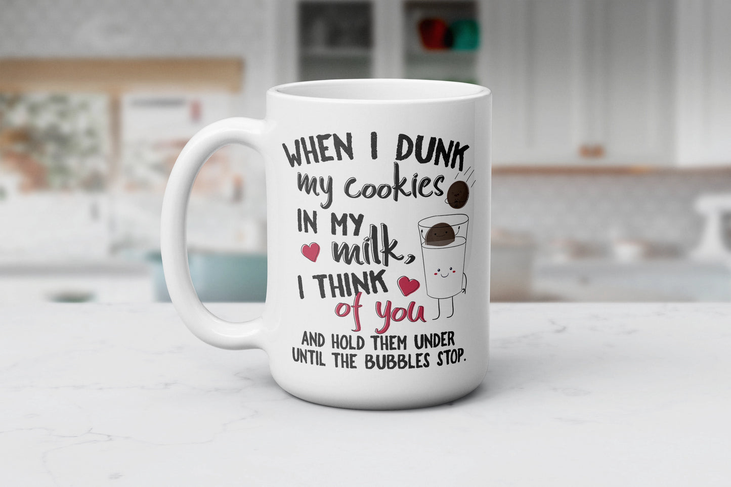 Dunking Delights Mug - Funny Coffee Cup - HilariousAnti Valentine's Day Gift For Hot Tea Lovers