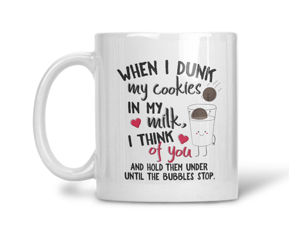 Dunking Delights Mug - Funny Coffee Cup - HilariousAnti Valentine's Day Gift For Hot Tea Lovers