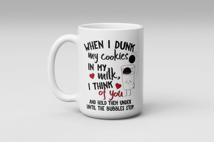 Dunking Delights Mug - Funny Coffee Cup - HilariousAnti Valentine's Day Gift For Hot Tea Lovers