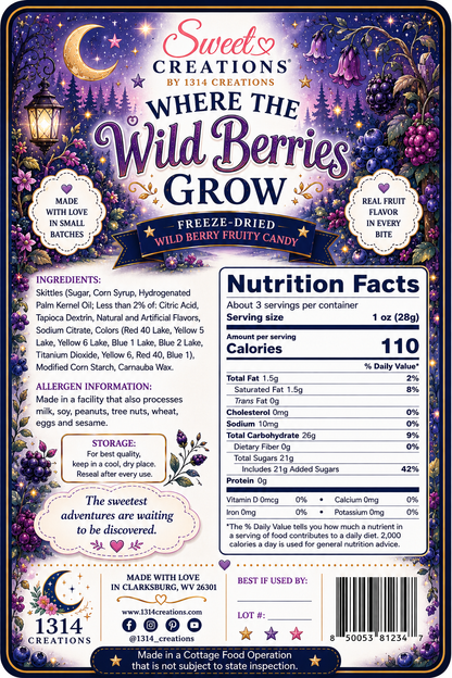 Where the Wild Berries Grow | Freeze Dried Wild Berry Fruity Candy