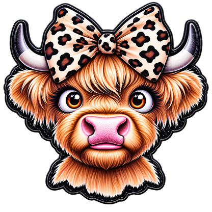 Wild About Moo | Highland Cow Interchangeable Badge Reel Topper