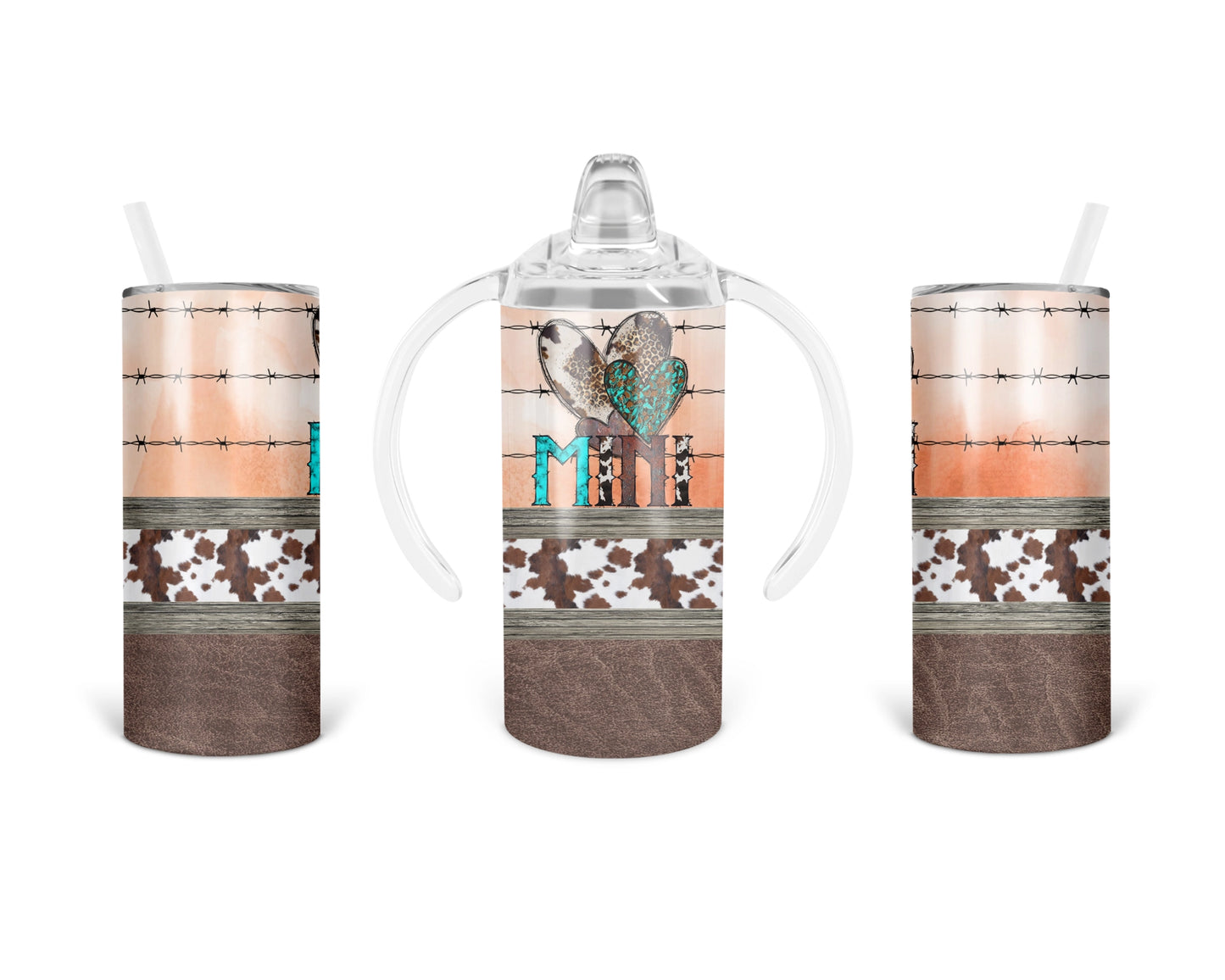 Rustic Rodeo Dad And Mini Tumbler Set / Matching Daddy And Me / Gift For Him / Kids 2-in-1 Cup