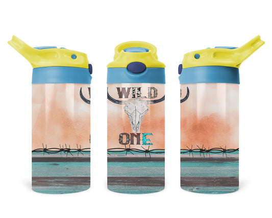 Wild One Kids Tumbler Cup  / Kids Water Bottle / Toddler 2-in-1 Sippy Cup