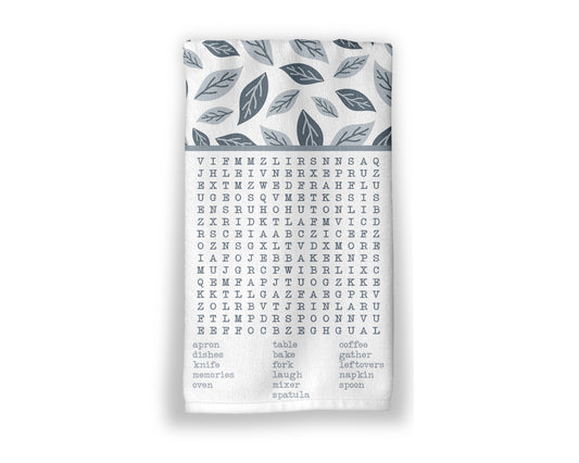 Kitchen Word Search Towel