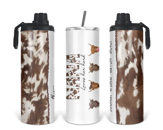 This Nana Loves Their Herd Tumbler / Personalized 2-in-1 Tumbler / Gift For Grandmother