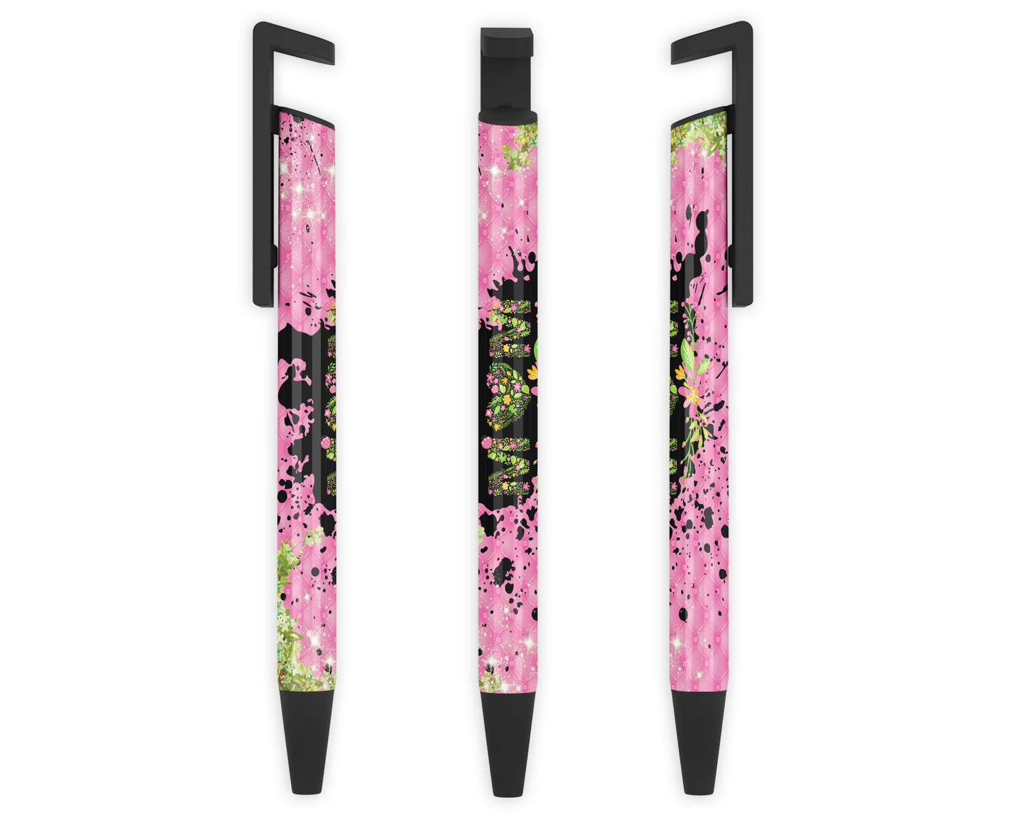 Neon Blooms Ink Pen - Floral Design Pen - Gift For Mom