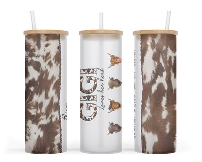 This Gigi Loves Her Herd Tumbler / Cute Personalized Cow Tumbler / Gift For Grandmother