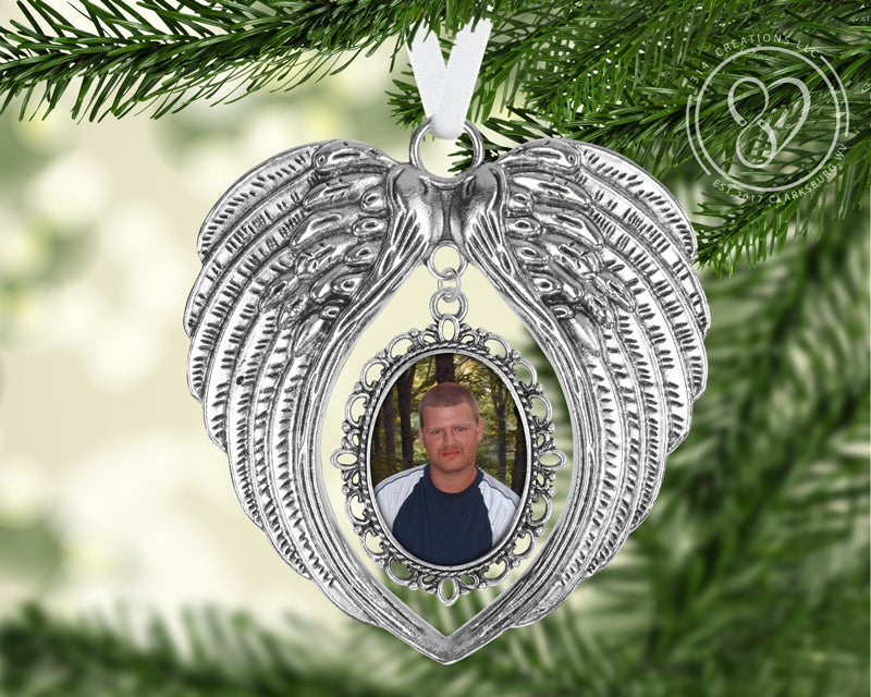 Angel Wing Photo Ornament